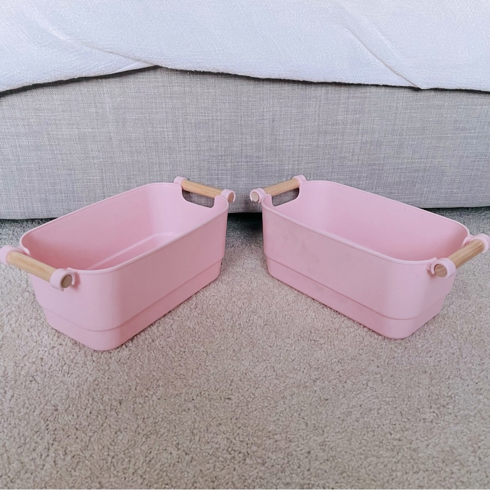 🌻 Cute Pink Storage Containers
